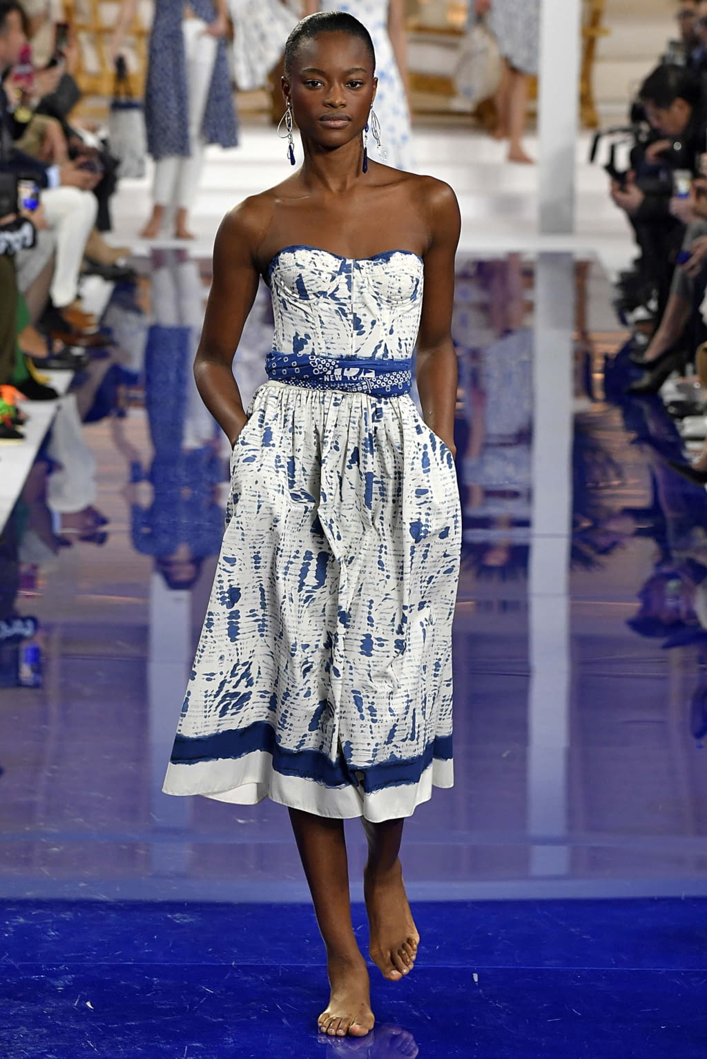 Fashion Week New York Spring/Summer 2018 look 1 from the Ralph Lauren collection womenswear