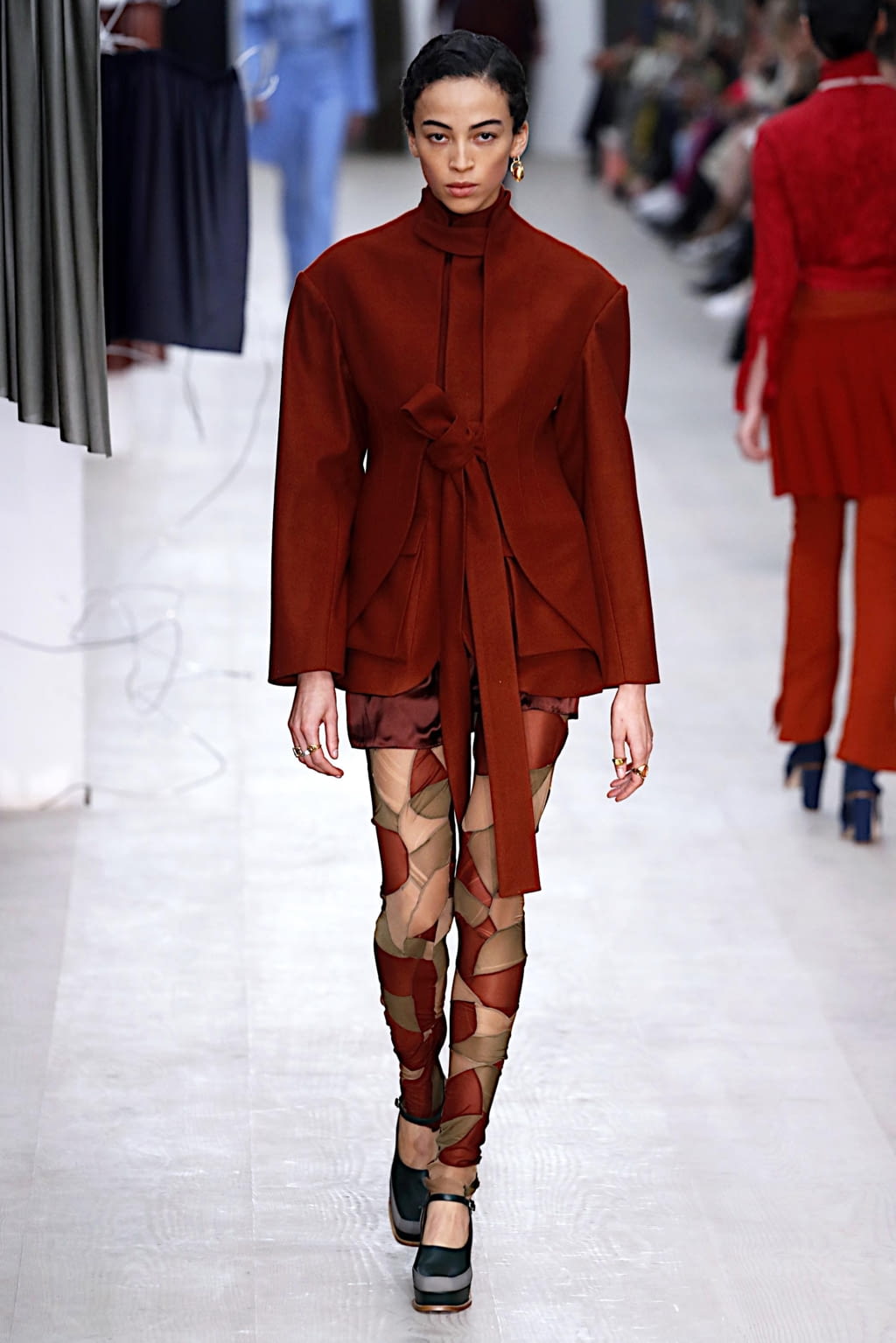 Fashion Week London Fall/Winter 2020 look 10 from the Richard Malone collection womenswear