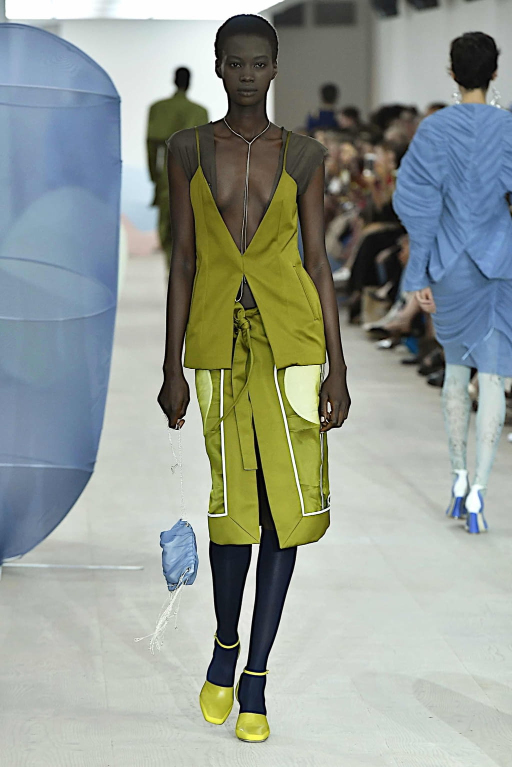Fashion Week London Spring/Summer 2020 look 6 from the Richard Malone collection womenswear
