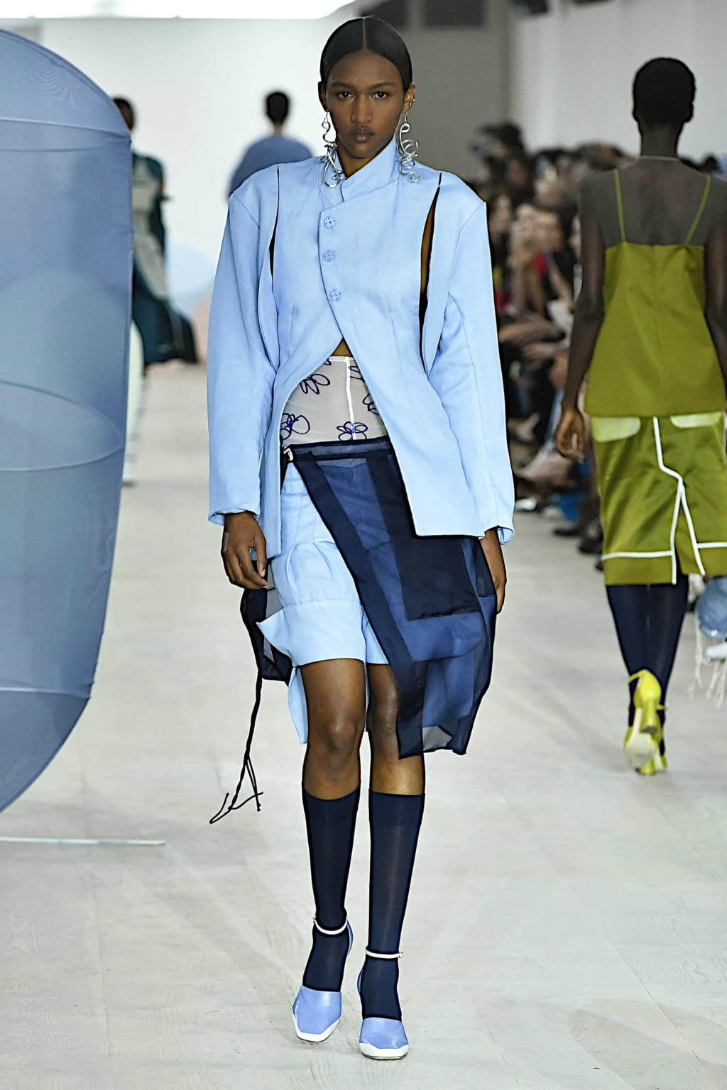 Fashion Week London Spring/Summer 2020 look 7 from the Richard Malone collection womenswear