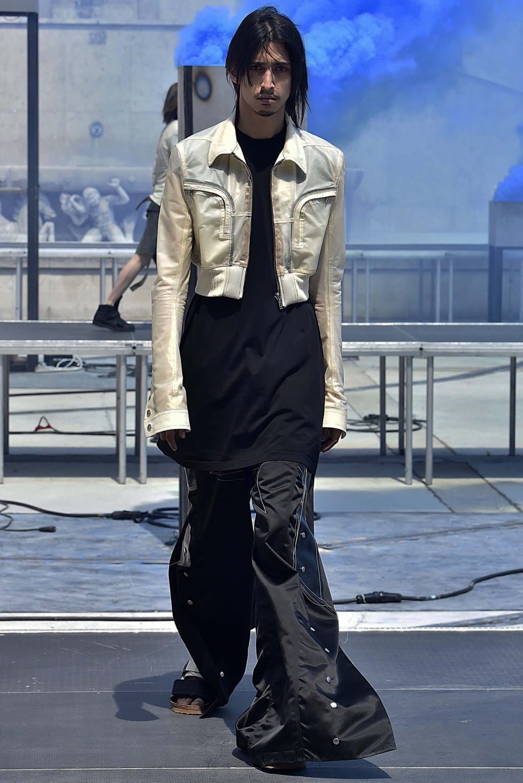 Fashion Week Paris Spring/Summer 2019 look 8 from the Rick Owens collection menswear