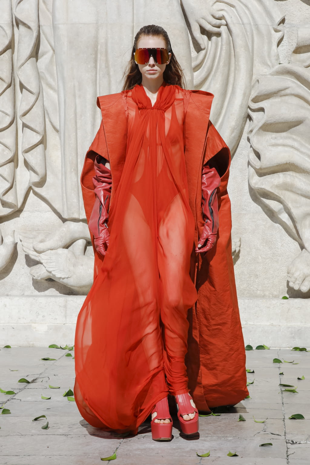 Fashion Week Paris Spring/Summer 2022 look 46 from the Rick Owens collection womenswear