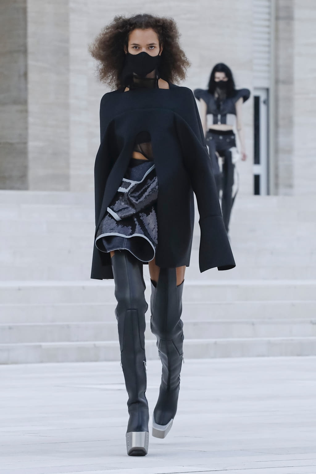 Fashion Week Paris Spring/Summer 2021 look 12 from the Rick Owens collection womenswear