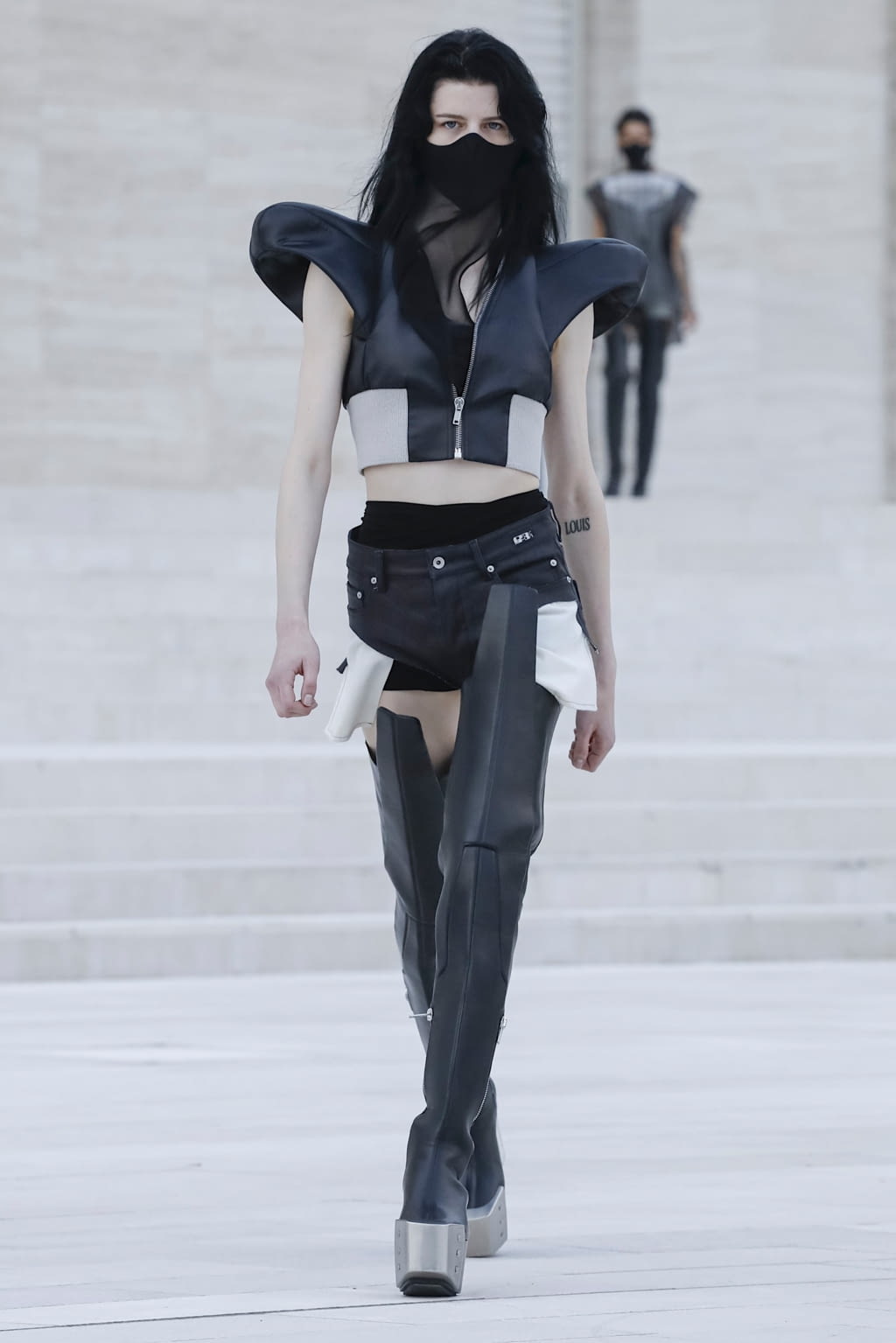 Fashion Week Paris Spring/Summer 2021 look 13 from the Rick Owens collection womenswear