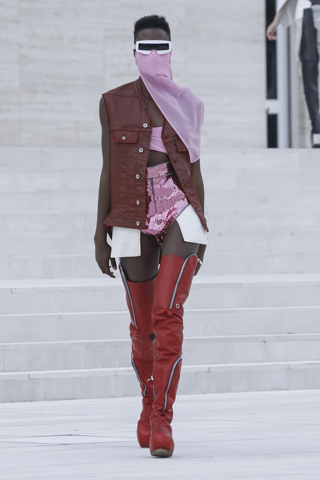 Fashion Week Paris Spring/Summer 2021 look 16 from the Rick Owens collection womenswear