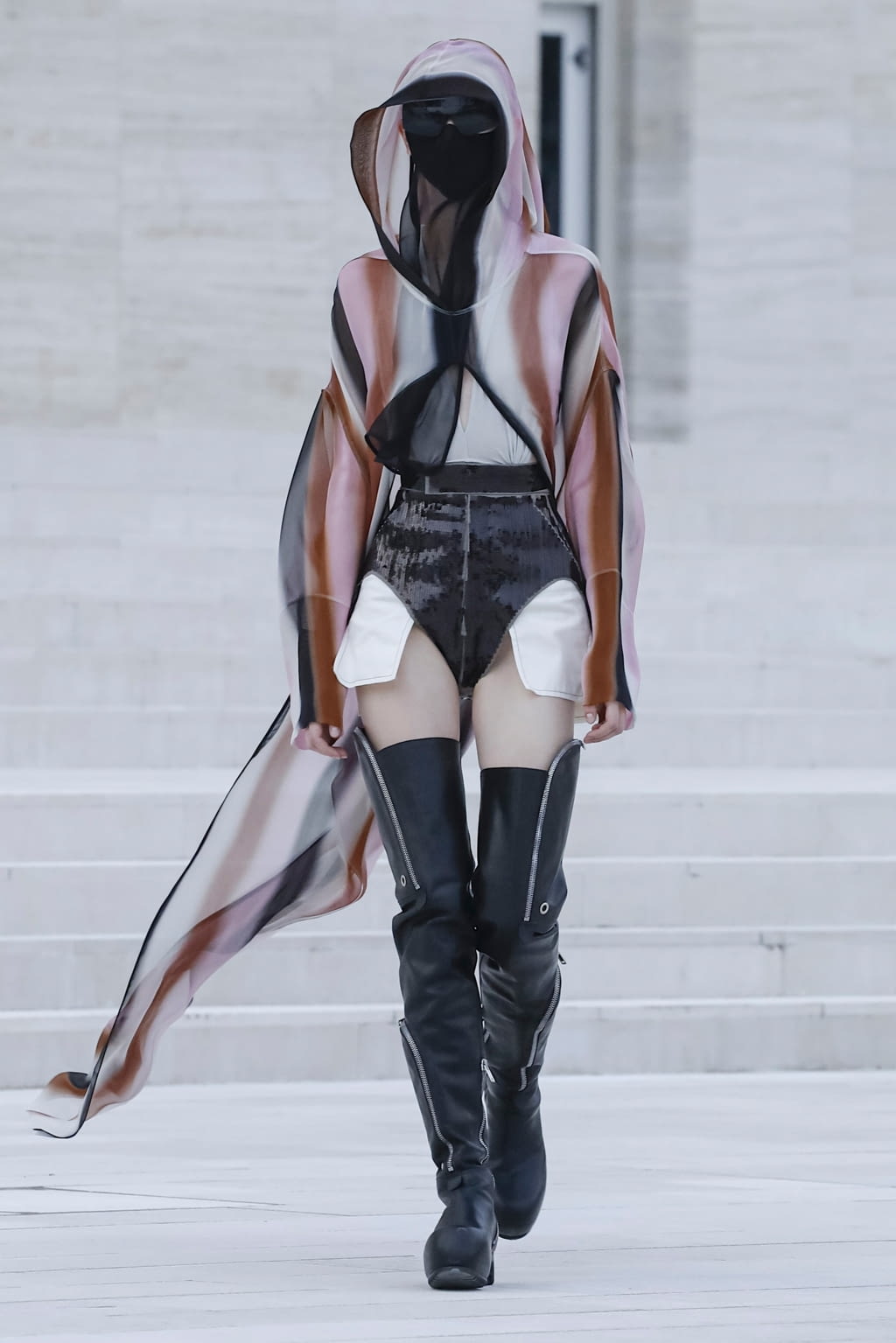 Fashion Week Paris Spring/Summer 2021 look 21 from the Rick Owens collection womenswear
