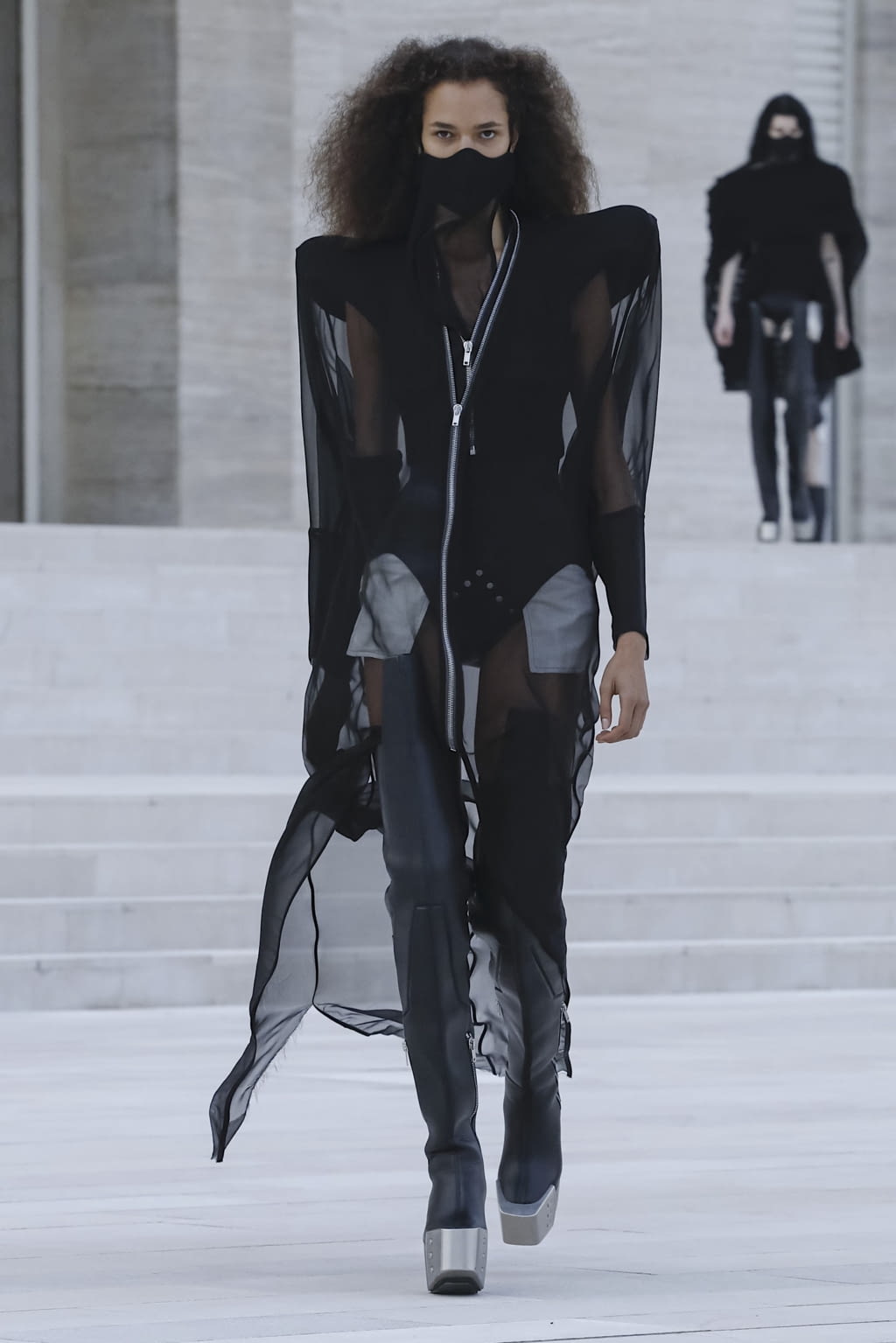 Fashion Week Paris Spring/Summer 2021 look 28 from the Rick Owens collection womenswear