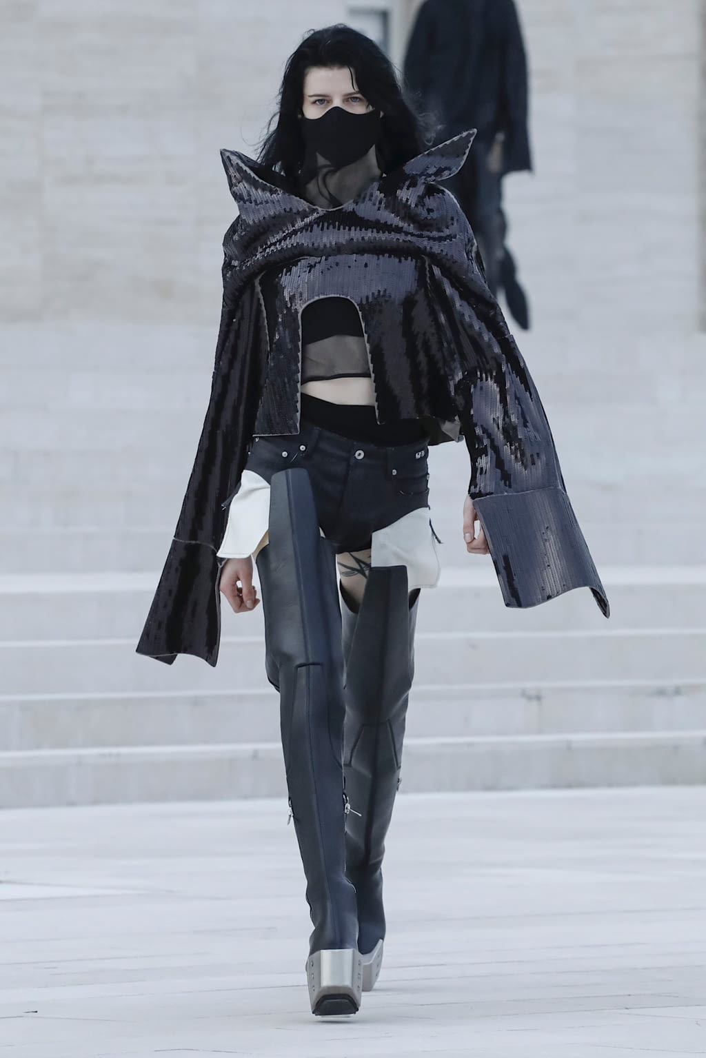 Fashion Week Paris Spring/Summer 2021 look 42 from the Rick Owens collection womenswear