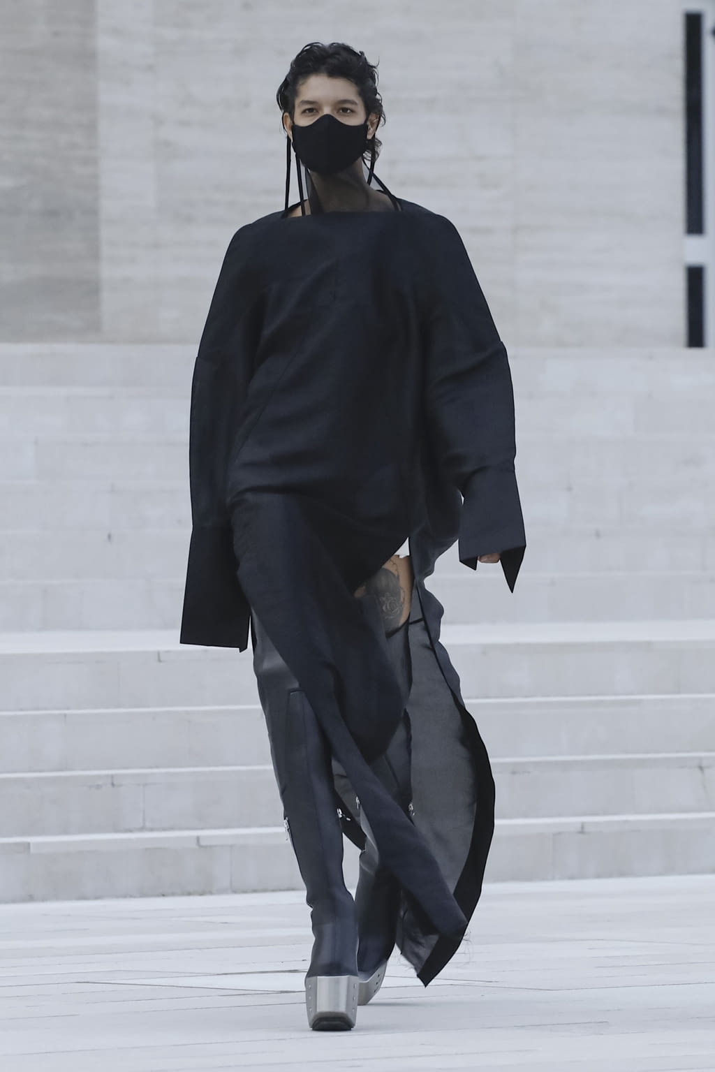 Fashion Week Paris Spring/Summer 2021 look 43 from the Rick Owens collection womenswear