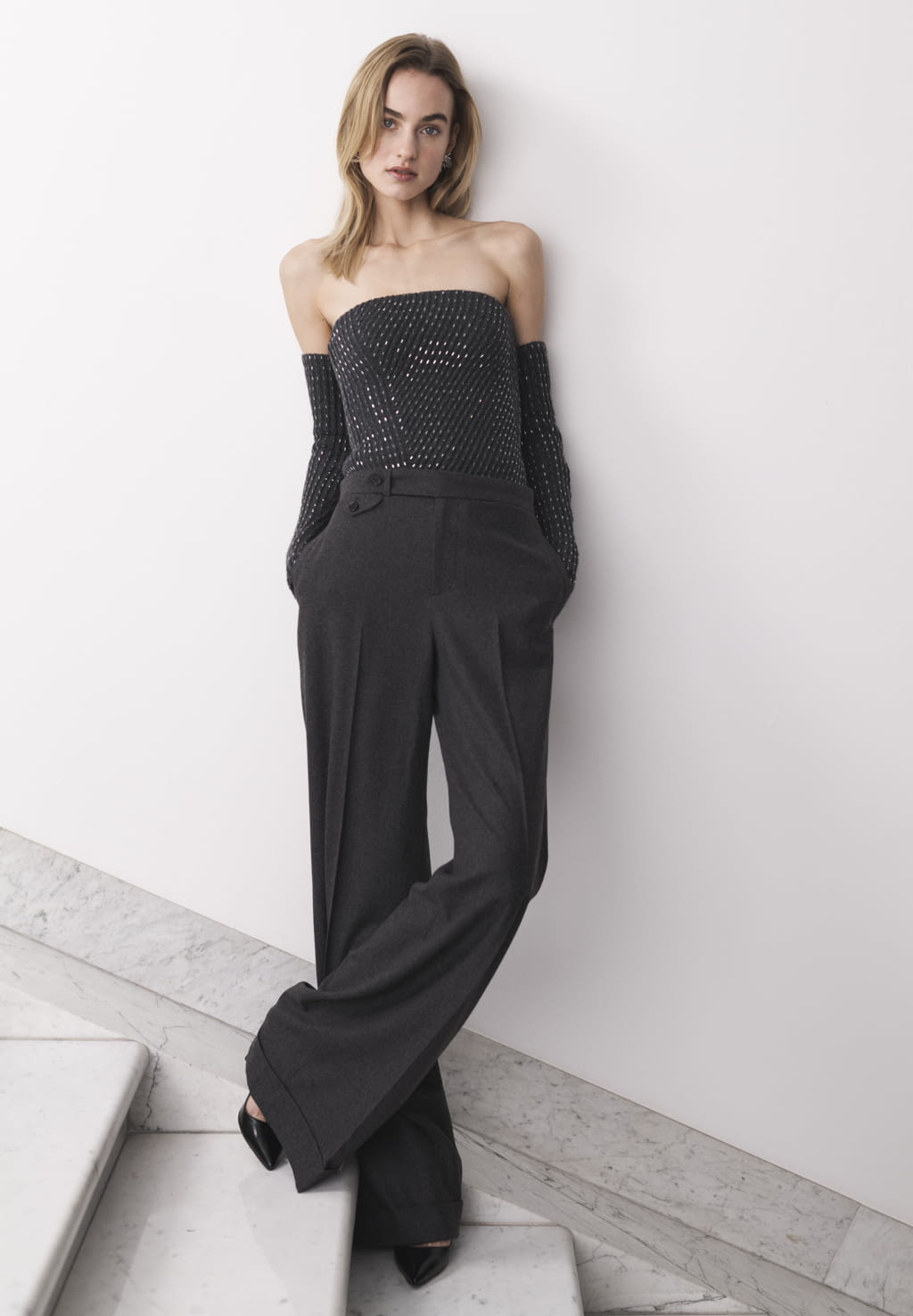Fashion Week New York Fall/Winter 2020 look 18 from the Ralph Lauren collection womenswear