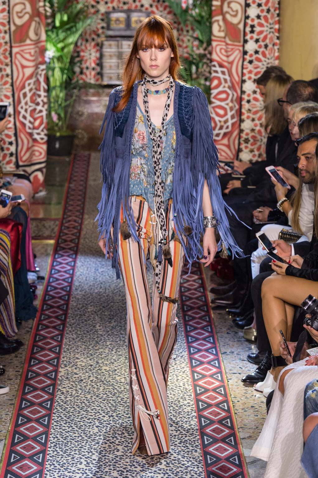 Fashion Week Milan Spring/Summer 2017 look 13 from the Roberto Cavalli collection womenswear