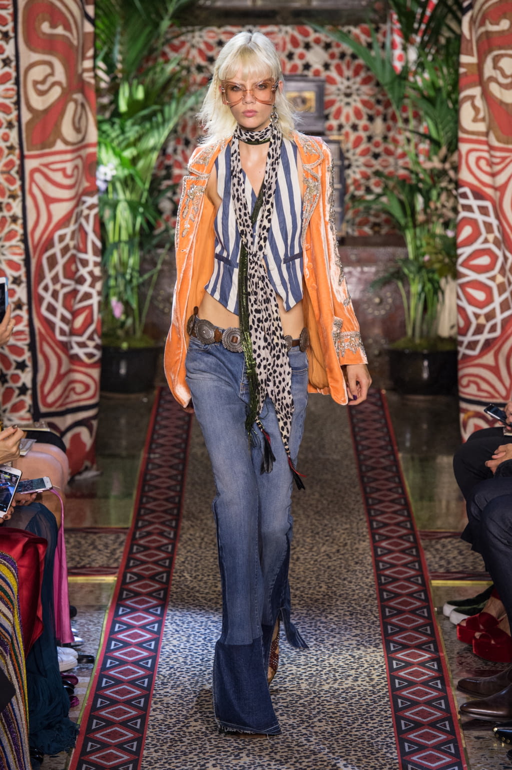 Fashion Week Milan Spring/Summer 2017 look 14 from the Roberto Cavalli collection womenswear
