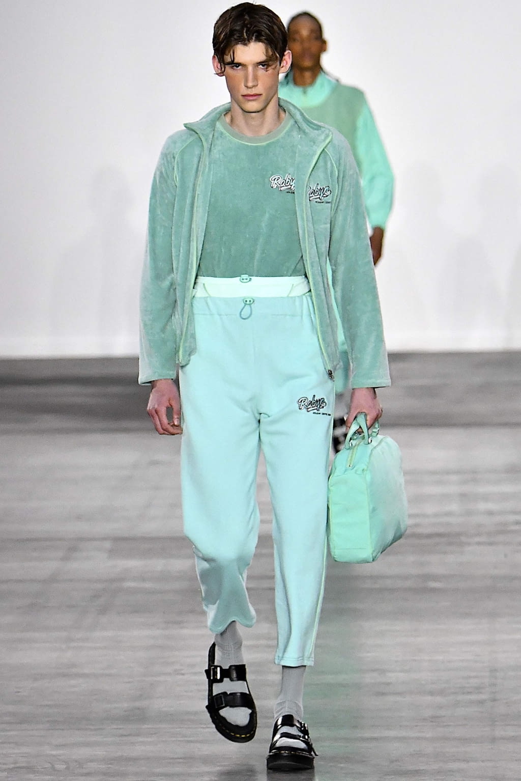 Fashion Week London Spring/Summer 2020 look 12 from the Fashion East collection menswear