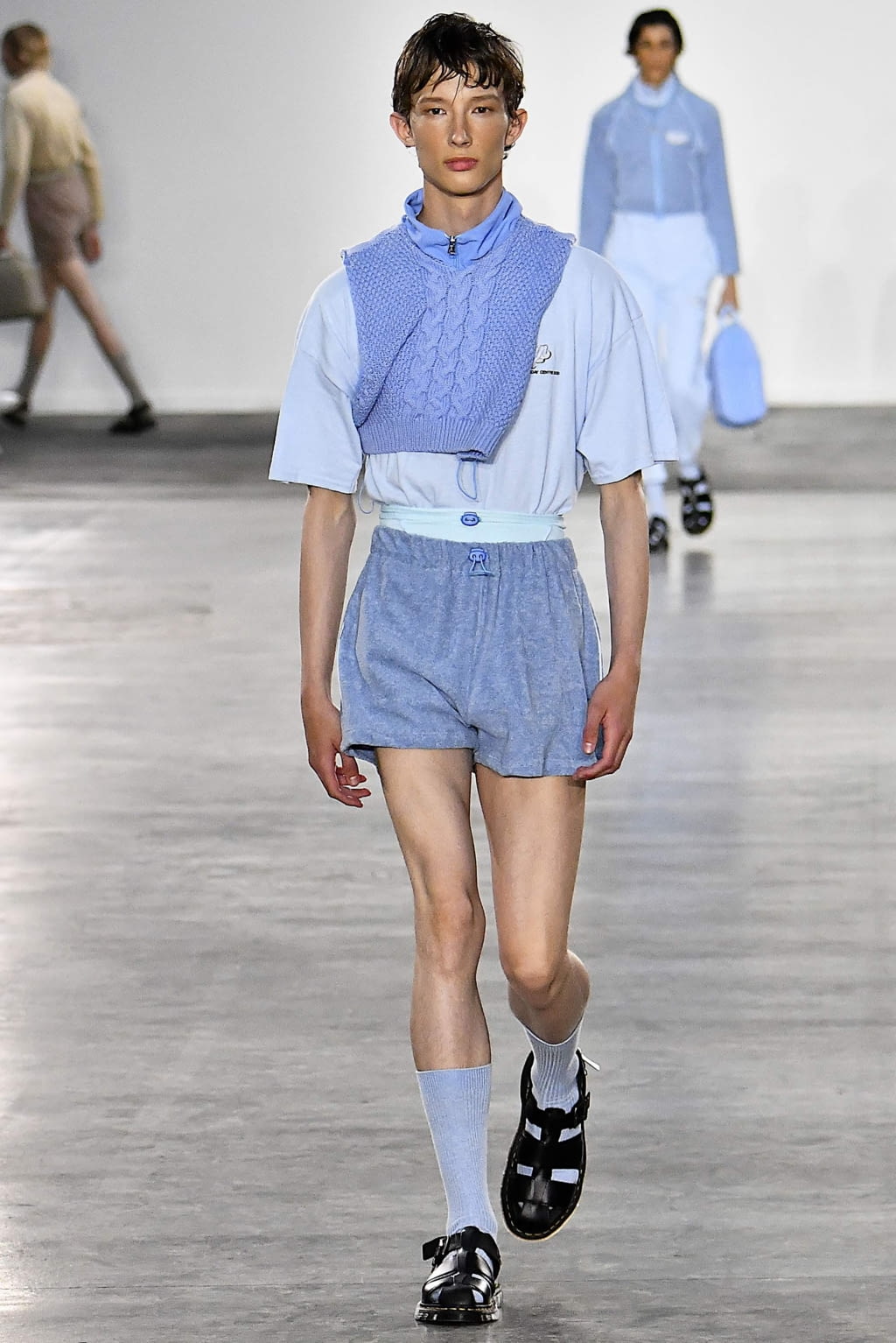 Fashion Week London Spring/Summer 2020 look 19 from the Fashion East collection 男装