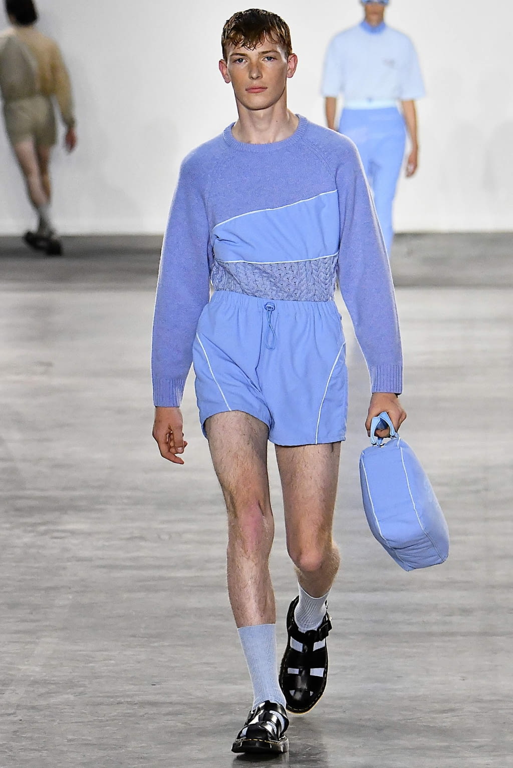 Fashion Week London Spring/Summer 2020 look 21 from the Fashion East collection menswear