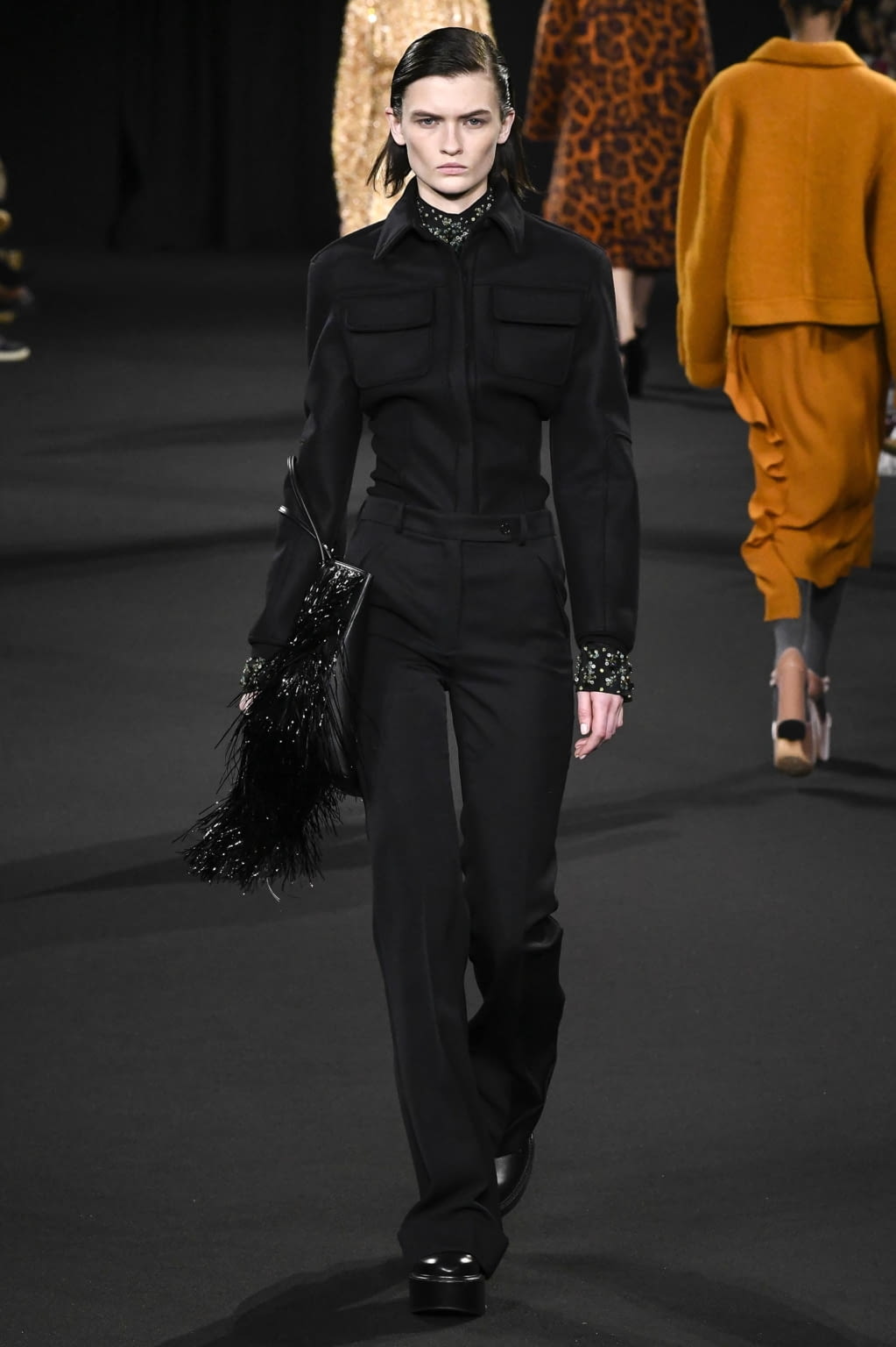 Fashion Week Paris Fall/Winter 2020 look 21 from the Rochas collection womenswear