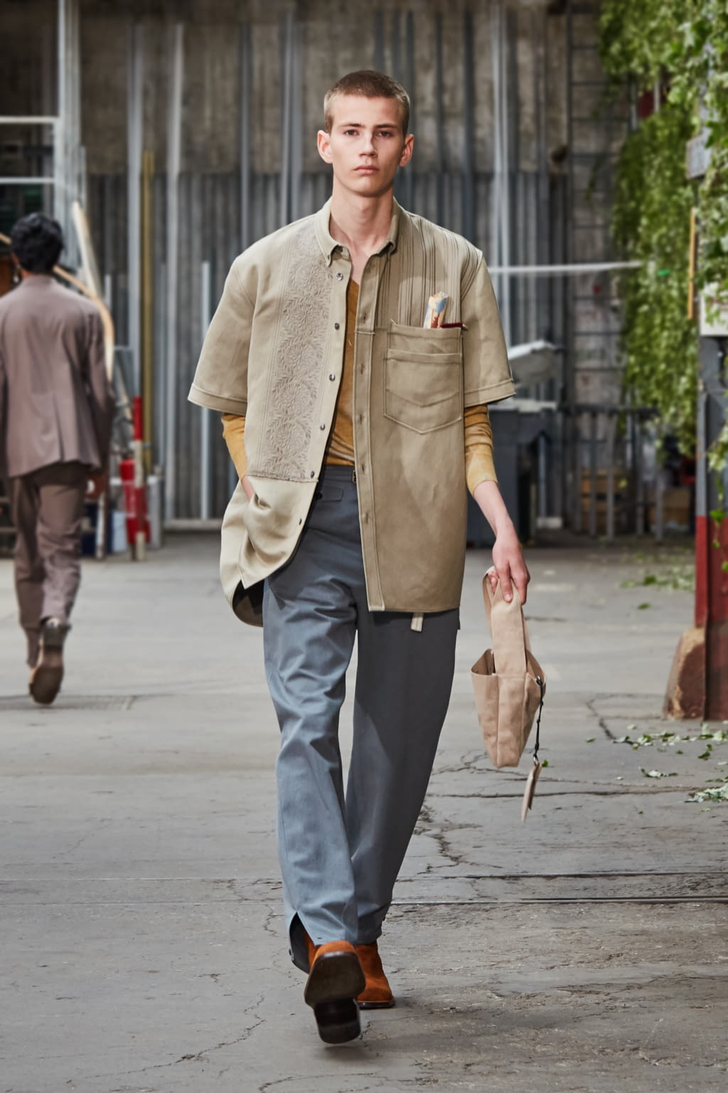 Fashion Week Paris Spring/Summer 2020 look 2 from the Rochas collection menswear