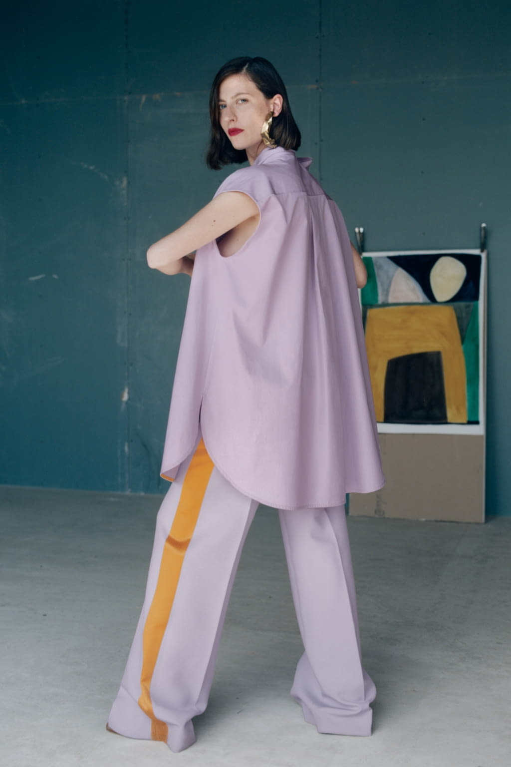 Fashion Week London Resort 2019 look 17 from the Roksanda collection womenswear