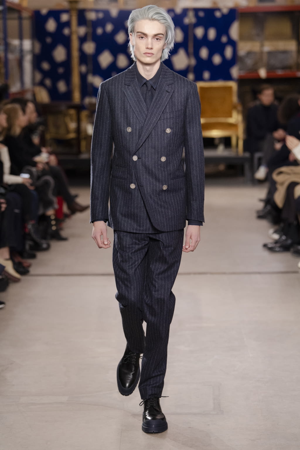 Fashion Week Paris Fall/Winter 2019 look 8 from the Hermès collection menswear