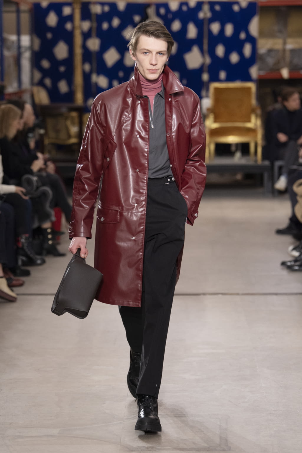 Fashion Week Paris Fall/Winter 2019 look 18 from the Hermès collection 男装