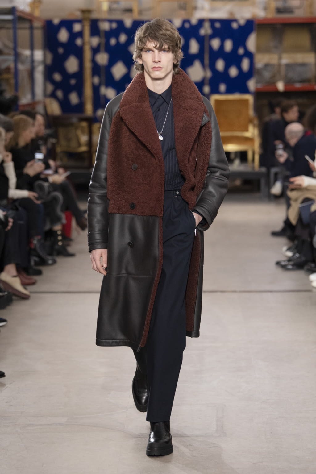Fashion Week Paris Fall/Winter 2019 look 20 from the Hermès collection menswear