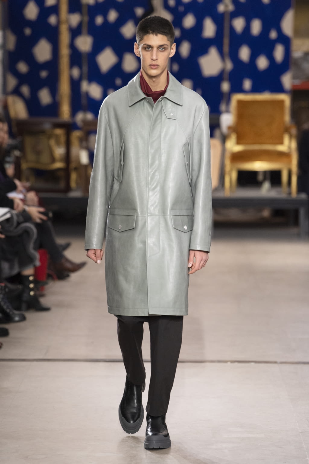 Fashion Week Paris Fall/Winter 2019 look 27 from the Hermès collection 男装