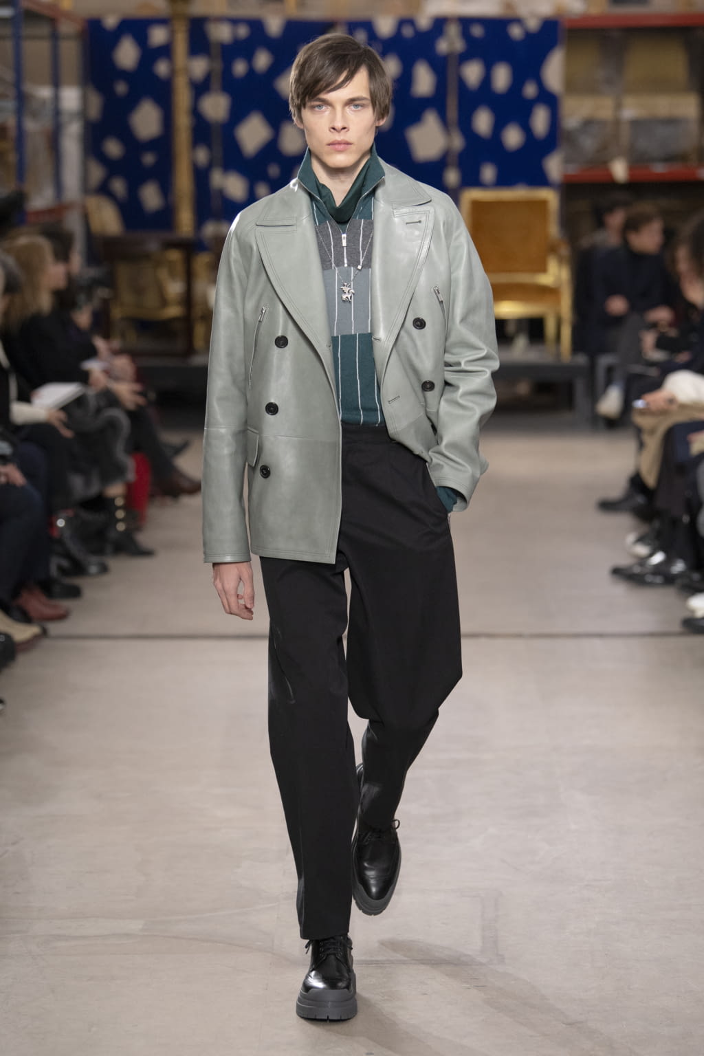 Fashion Week Paris Fall/Winter 2019 look 29 de la collection Hermès menswear