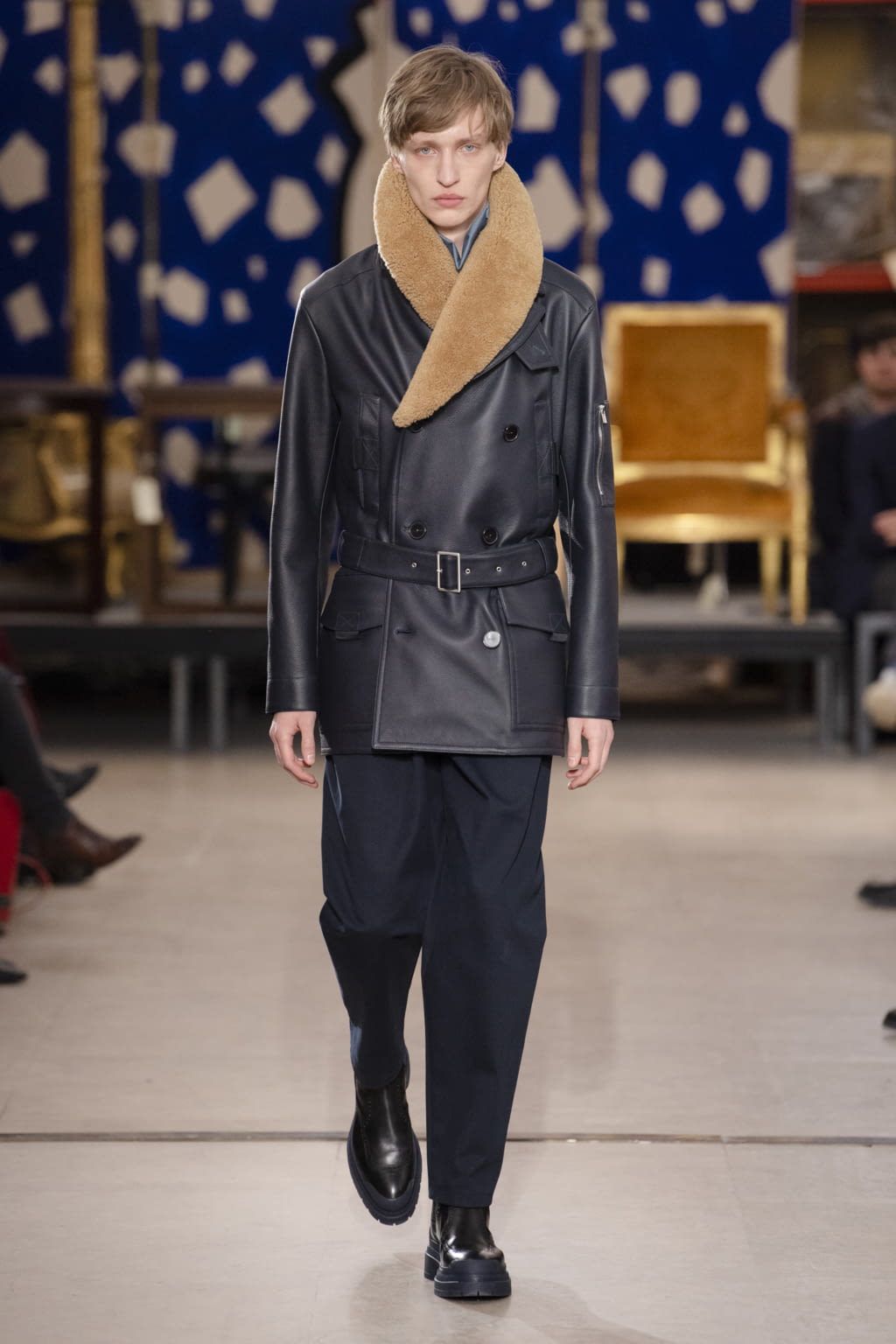 Fashion Week Paris Fall/Winter 2019 look 36 from the Hermès collection menswear