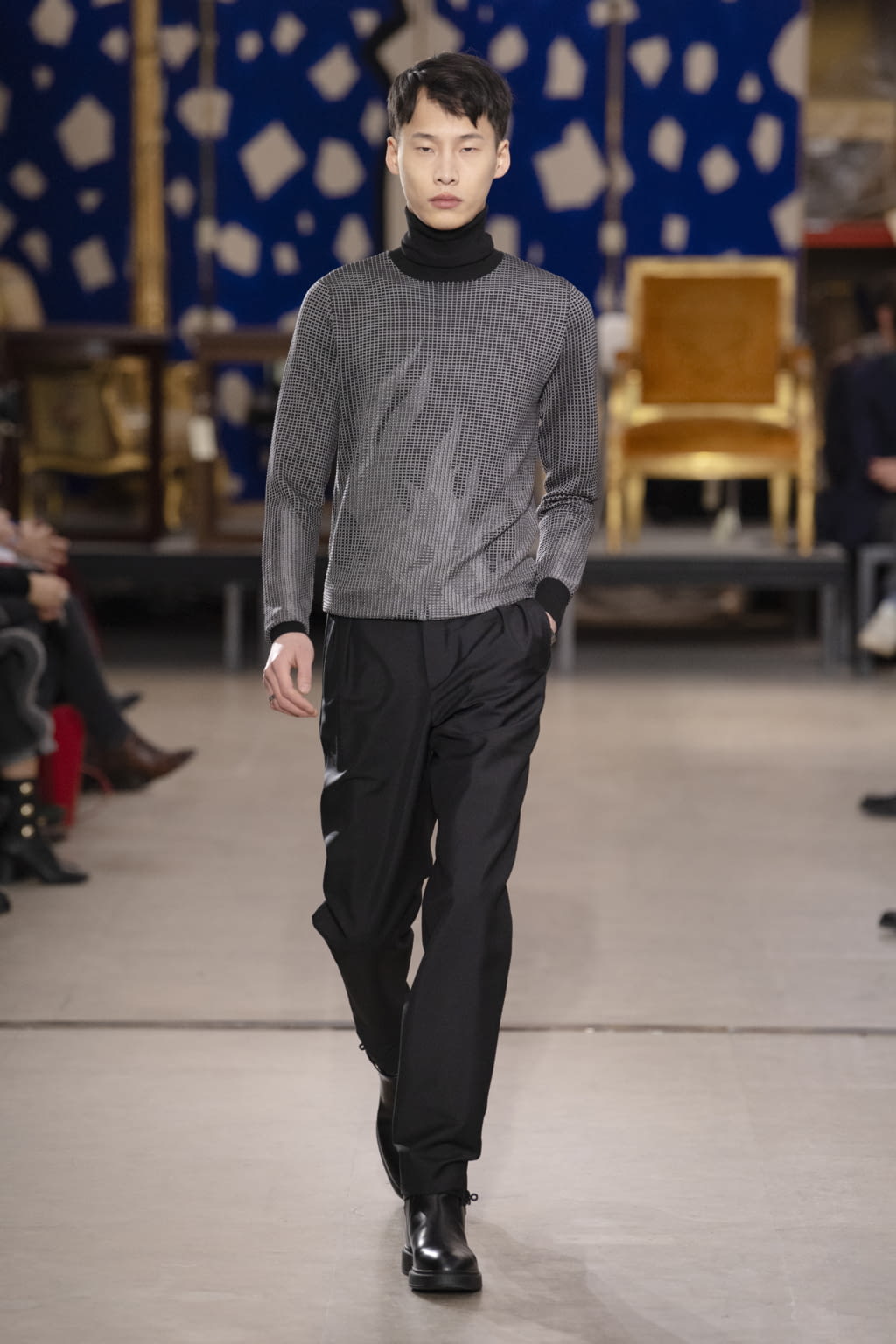 Fashion Week Paris Fall/Winter 2019 look 41 from the Hermès collection menswear