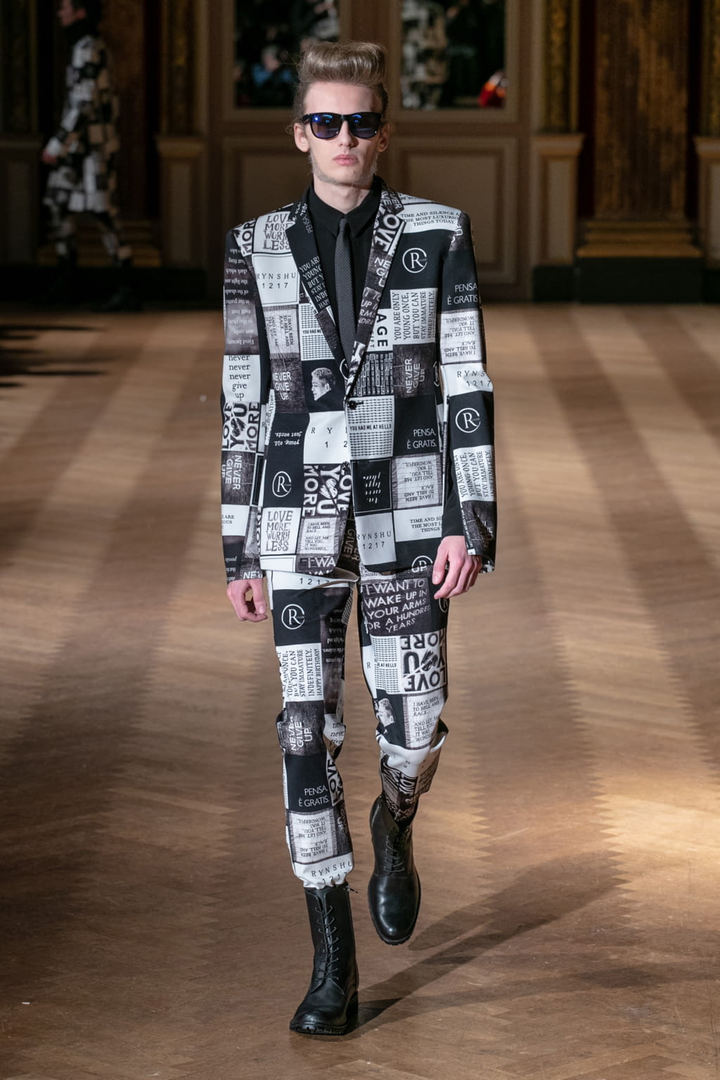 Fashion Week Paris Fall/Winter 2020 look 20 from the Rynshu collection menswear