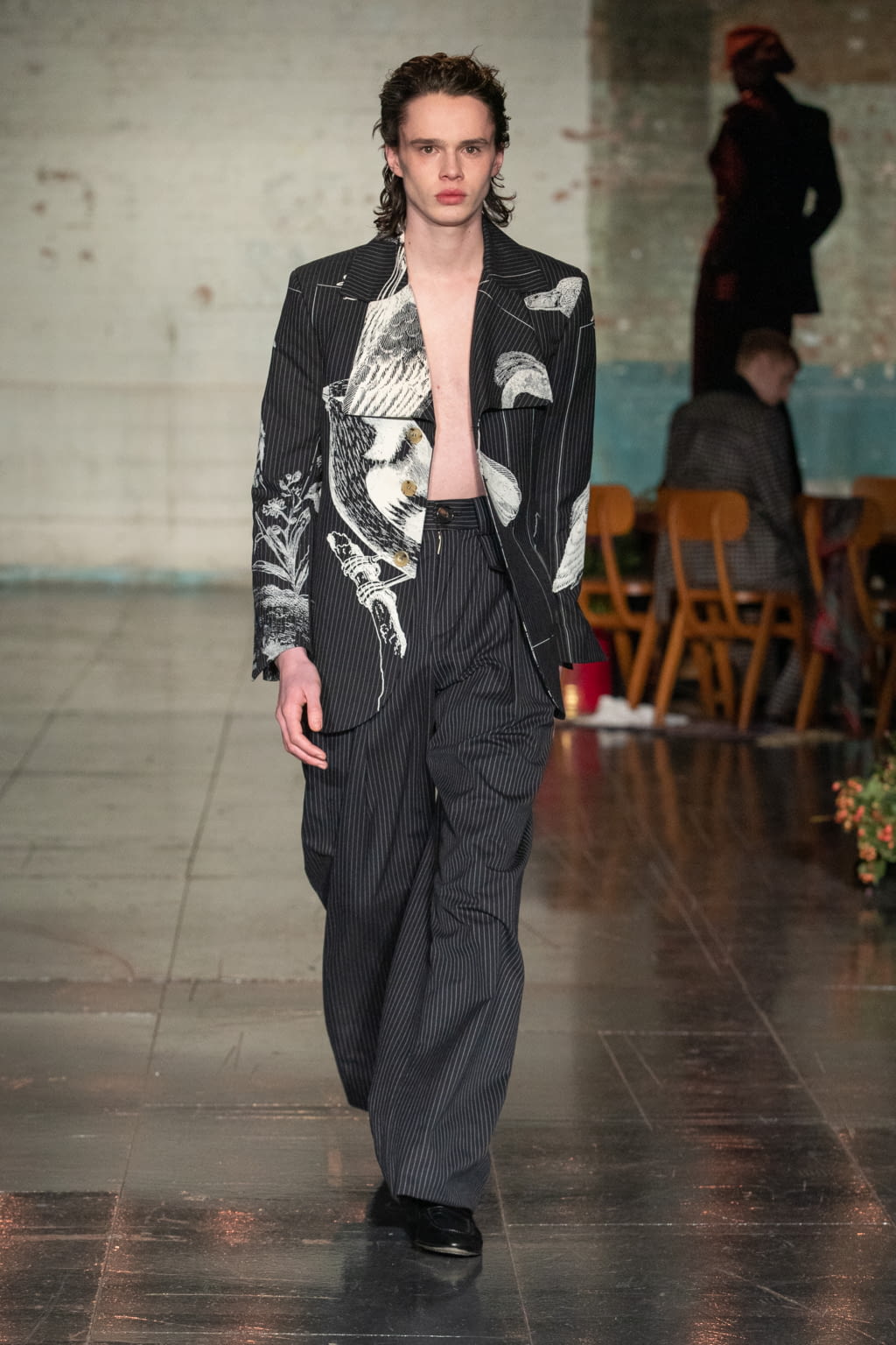 Fashion Week London Fall/Winter 2022 look 5 from the S.S.Daley collection 男装