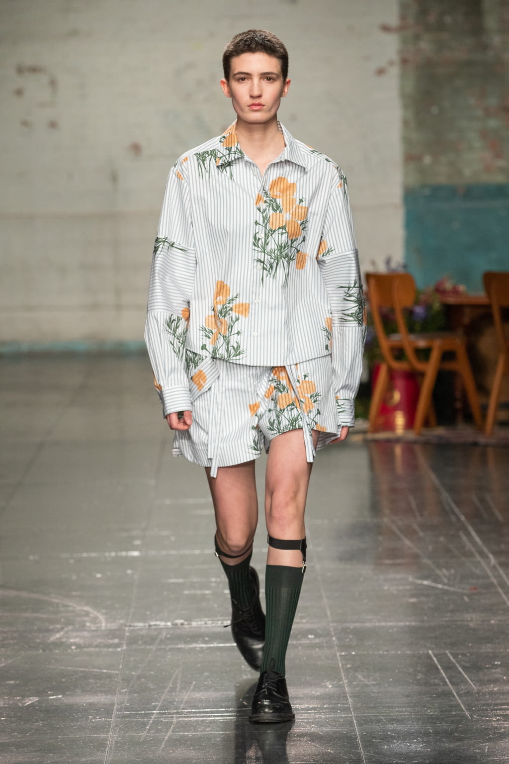 Fashion Week London Fall/Winter 2022 look 20 from the S.S.Daley collection 男装