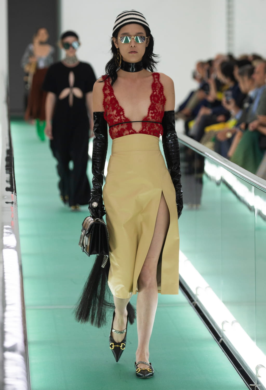 Fashion Week Milan Spring/Summer 2020 look 7 from the Gucci collection womenswear