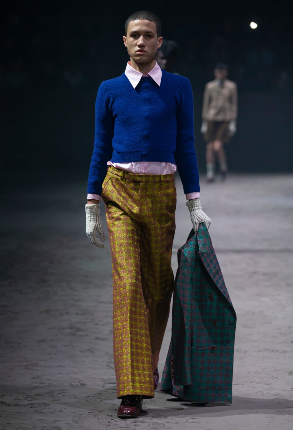 Fashion Week Milan Fall/Winter 2020 look 14 de la collection Gucci menswear