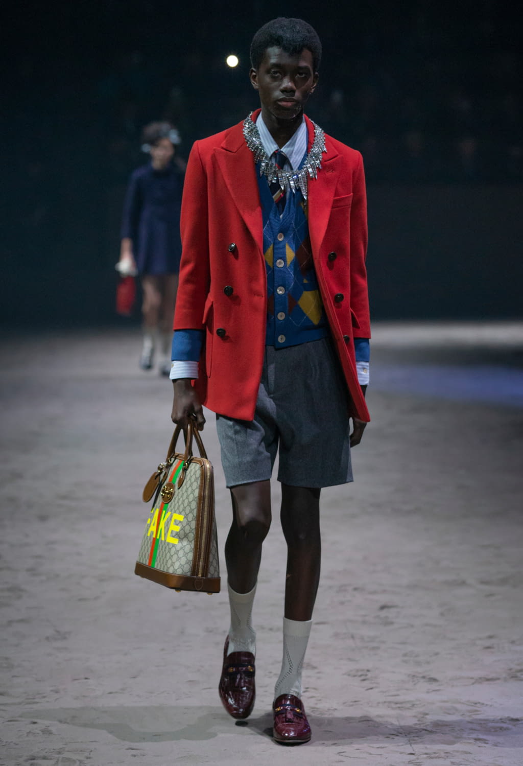 Fashion Week Milan Fall/Winter 2020 look 21 from the Gucci collection 男装