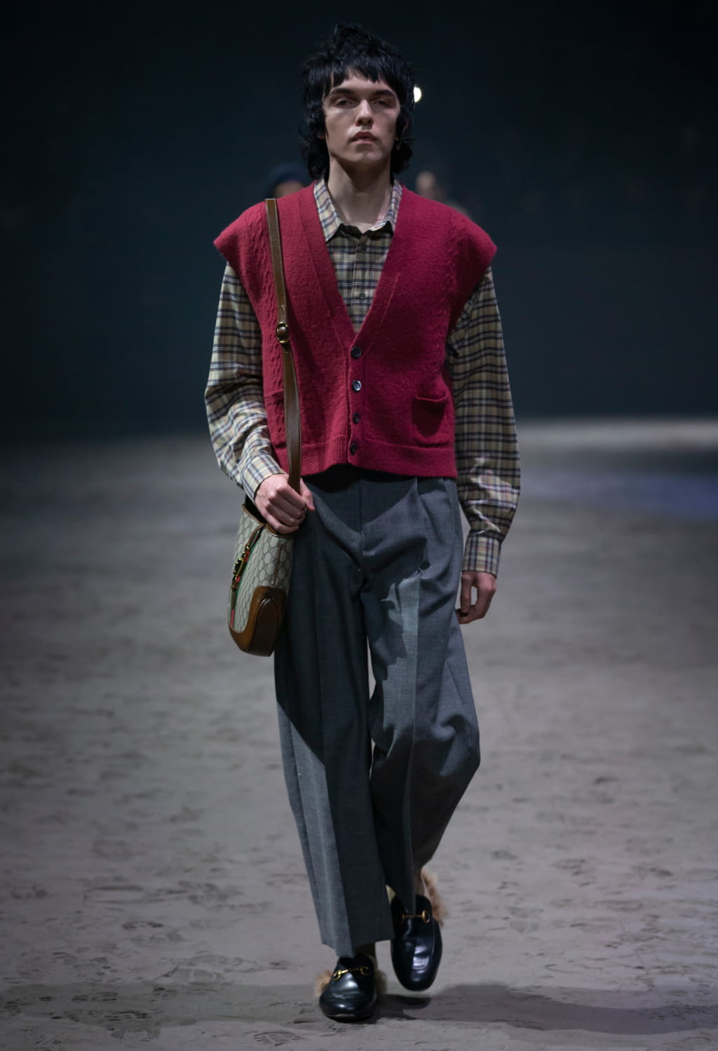 Fashion Week Milan Fall/Winter 2020 look 5 from the Gucci collection menswear
