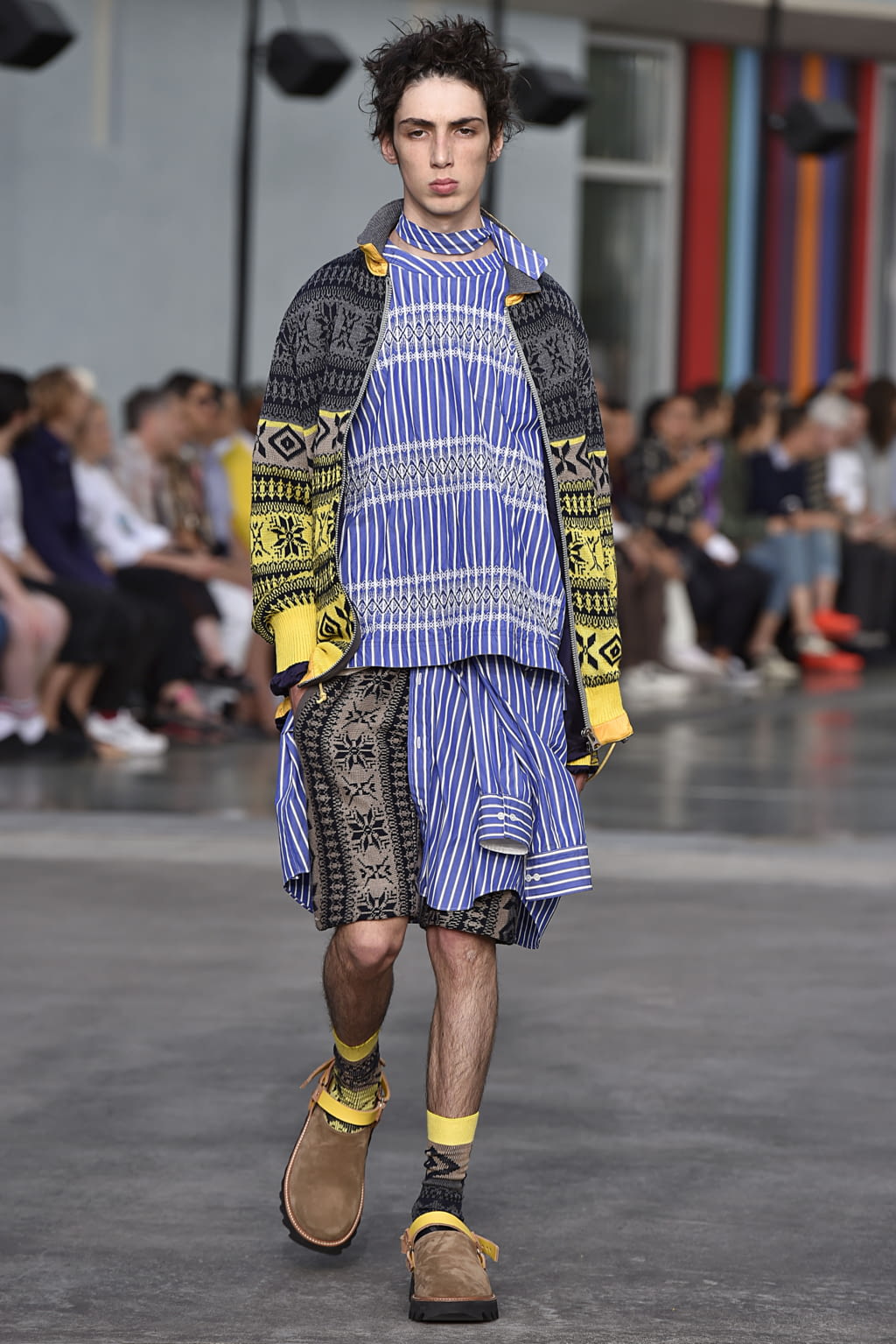 Fashion Week Paris Spring/Summer 2018 look 28 from the Sacai collection menswear
