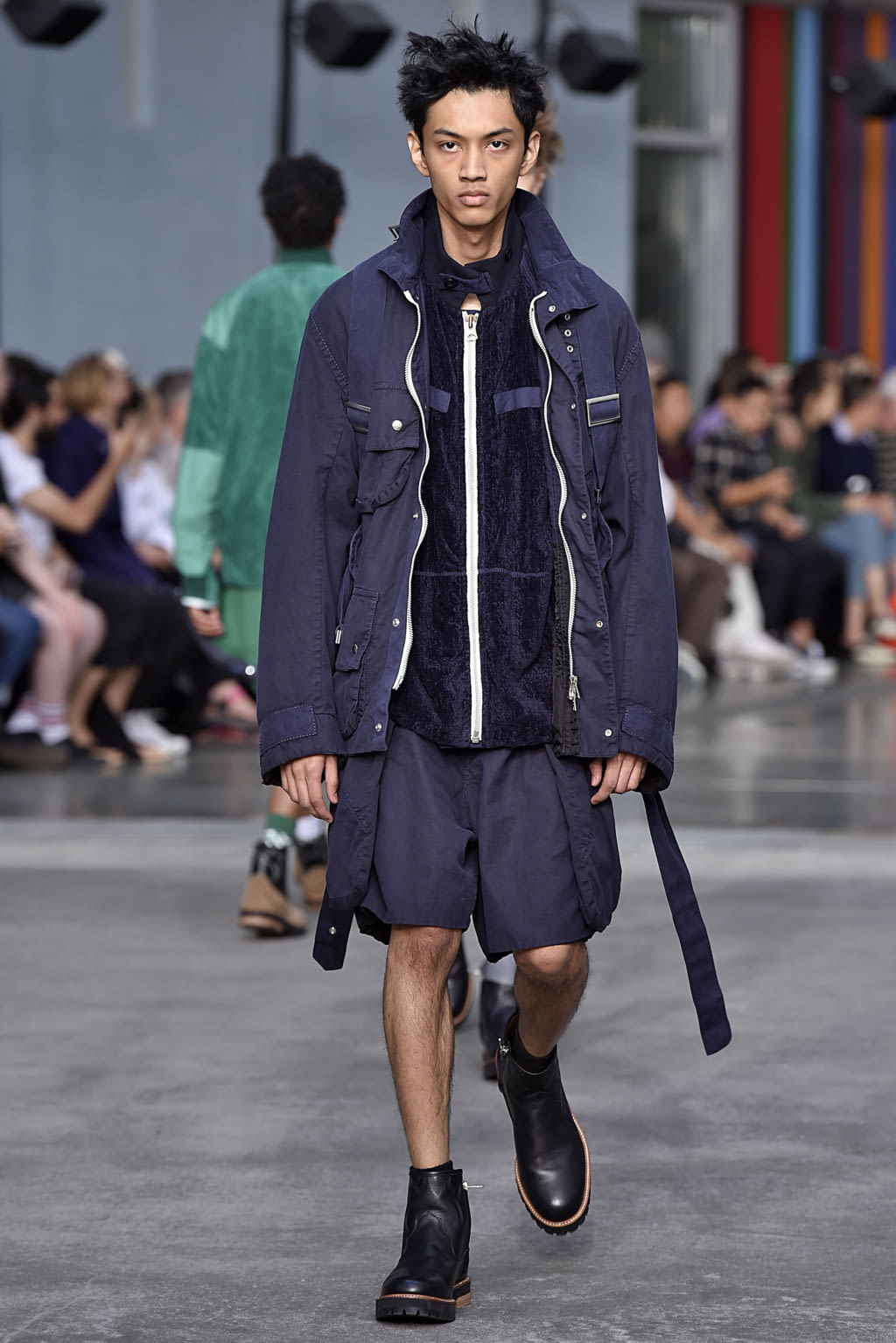 Fashion Week Paris Spring/Summer 2018 look 47 from the Sacai collection menswear