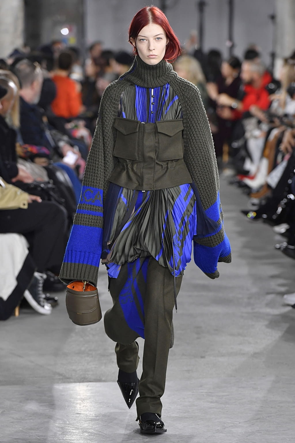 Fashion Week Paris Fall/Winter 2019 look 26 from the Sacai collection 女装