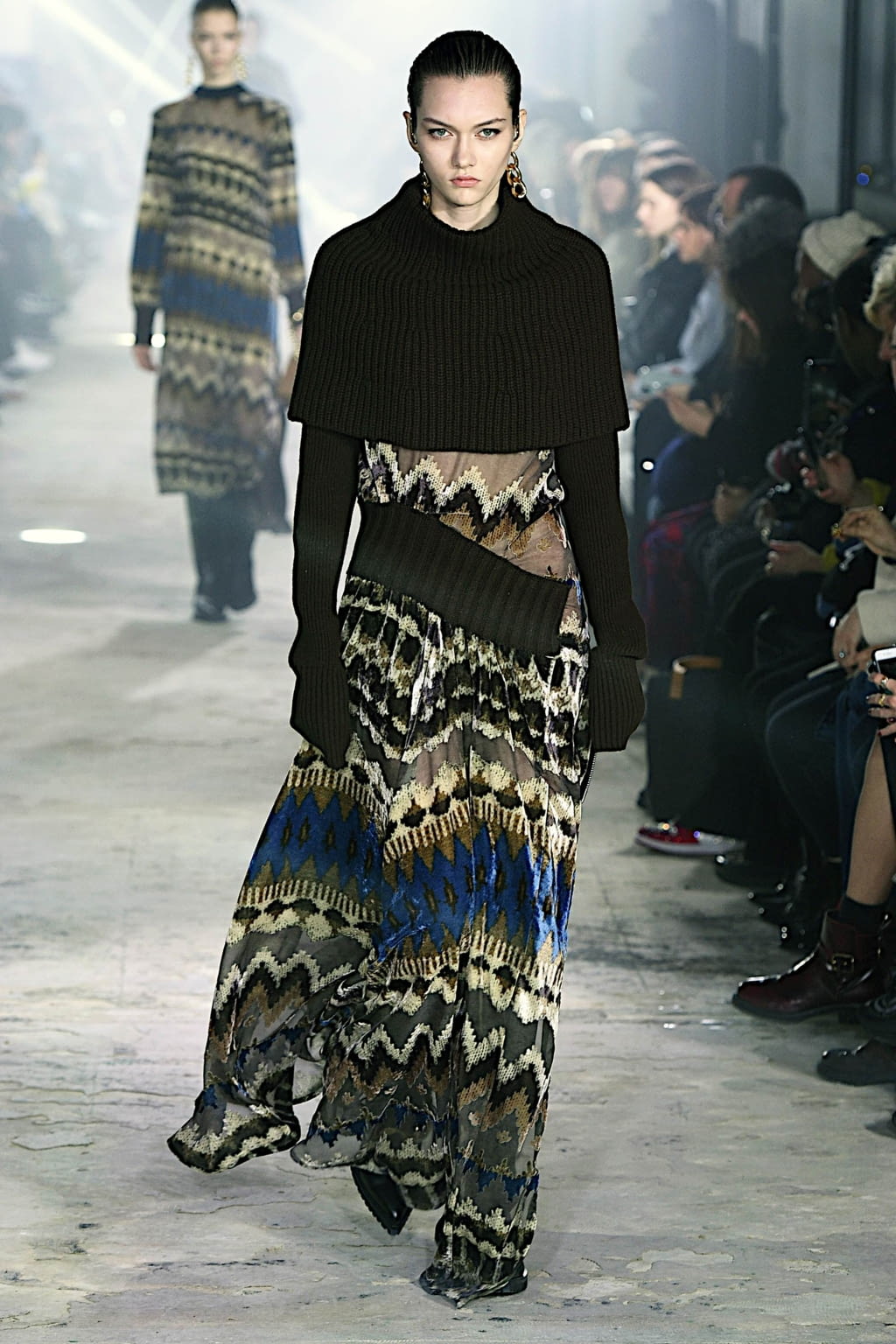 Fashion Week Paris Fall/Winter 2020 look 8 de la collection Sacai womenswear