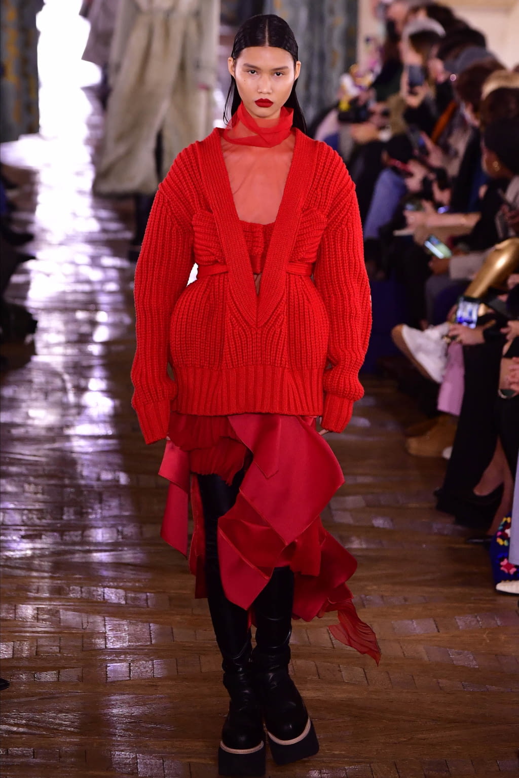 Fashion Week Paris Fall/Winter 2022 look 22 de la collection Sacai womenswear