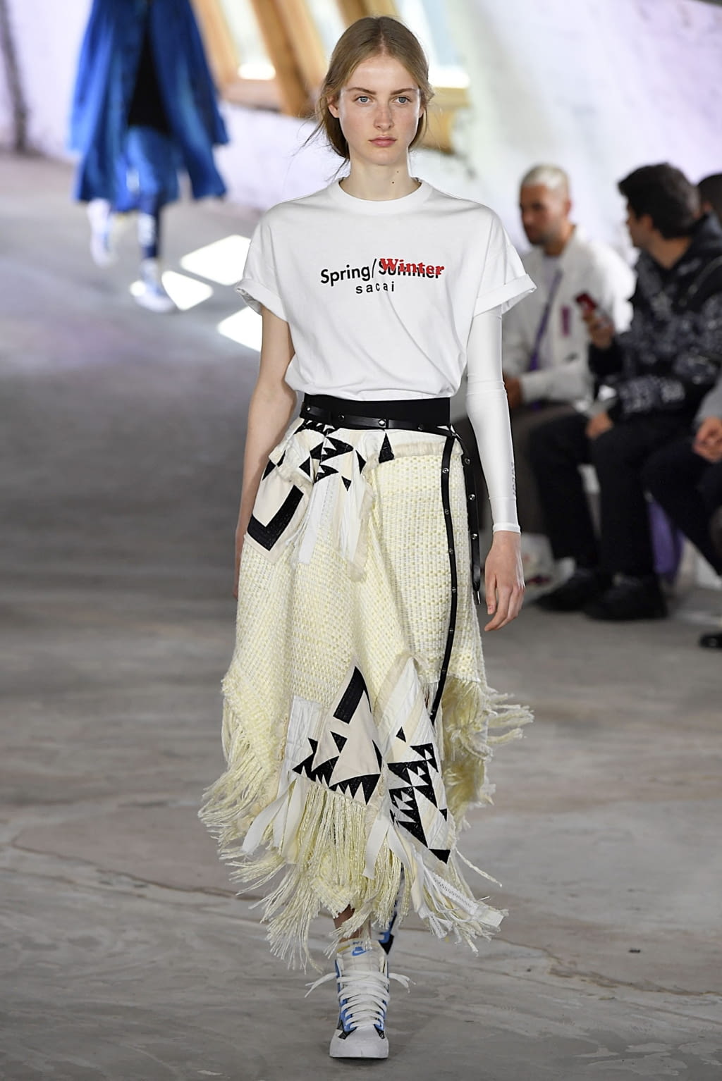 Fashion Week Paris Spring/Summer 2019 look 9 de la collection Sacai menswear