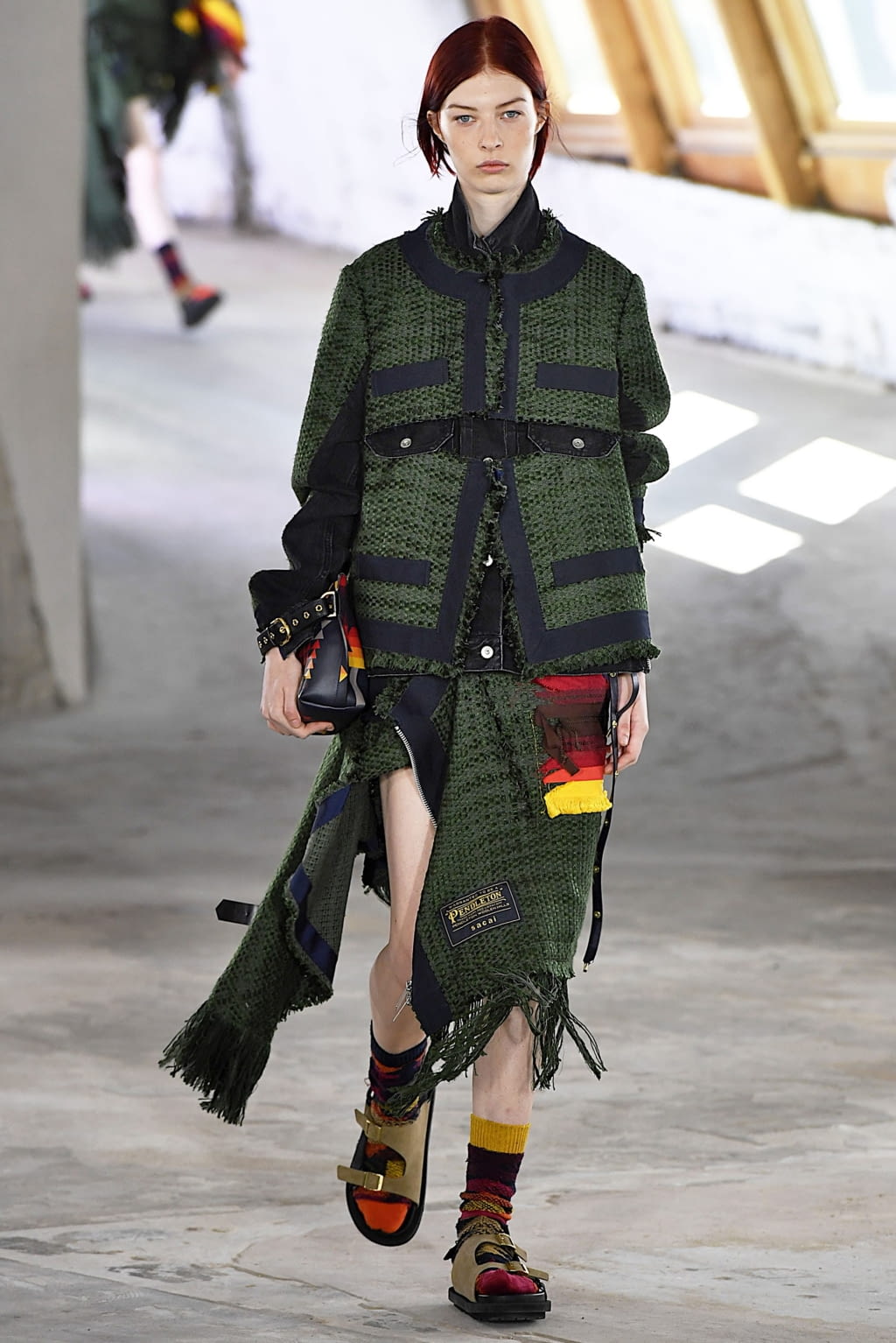 Fashion Week Paris Spring/Summer 2019 look 56 from the Sacai collection 男装