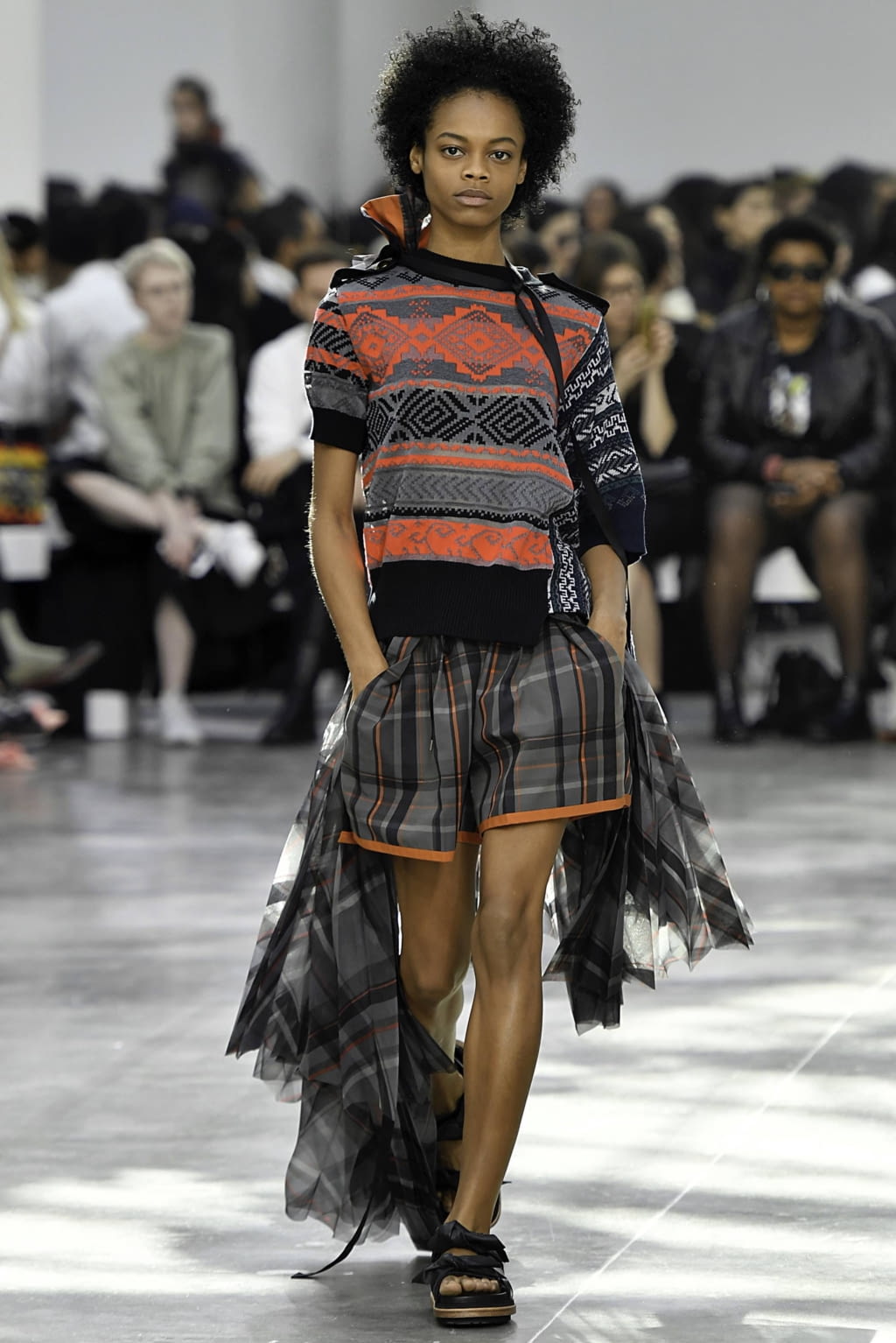 Fashion Week Paris Spring/Summer 2019 look 28 from the Sacai collection womenswear