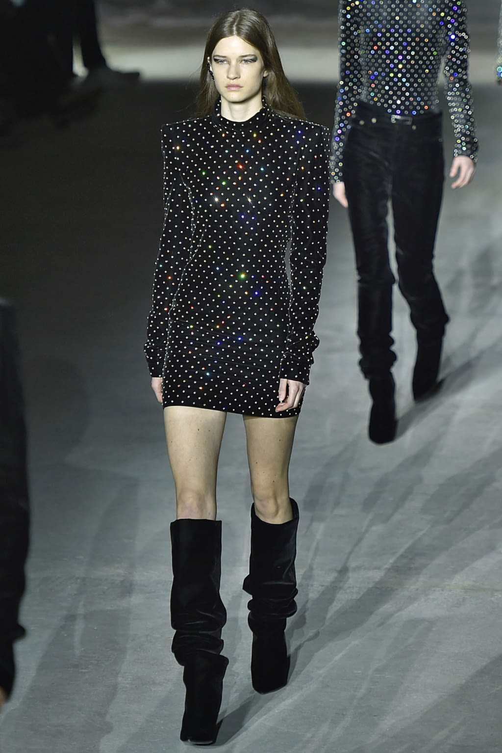 Fashion Week Paris Fall/Winter 2017 look 74 from the Saint Laurent collection womenswear
