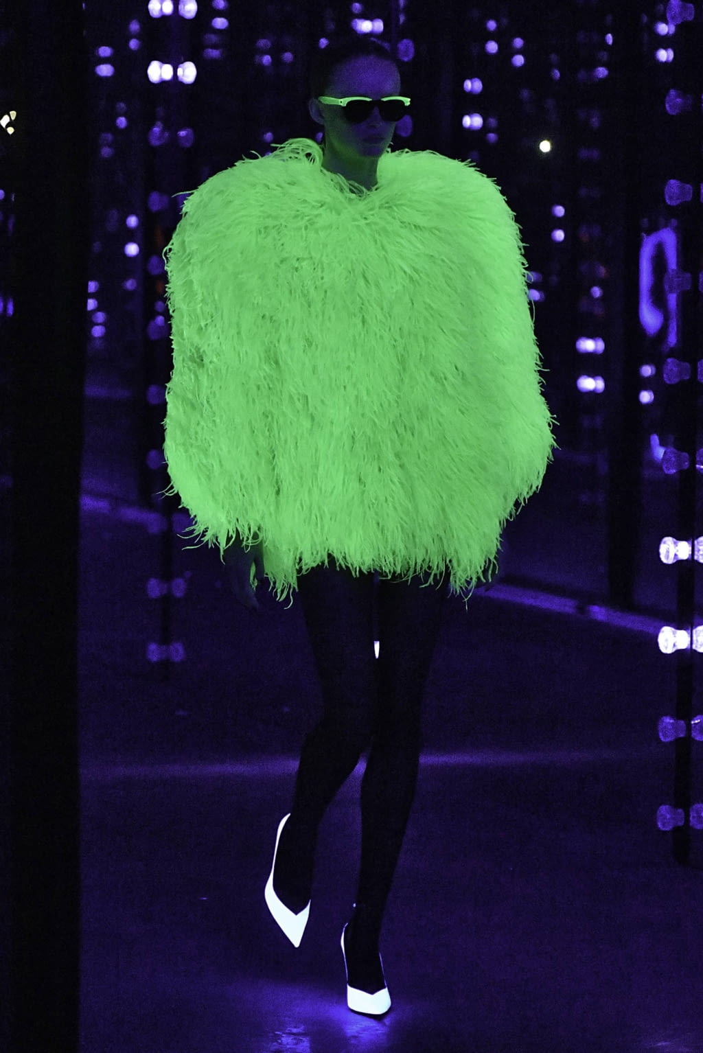 Fashion Week Paris Fall/Winter 2019 look 100 from the Saint Laurent collection womenswear