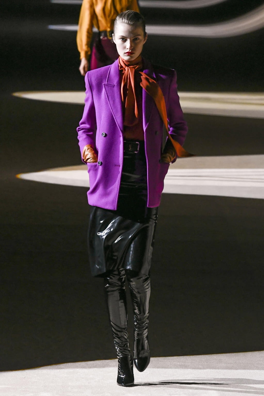 Fashion Week Paris Fall/Winter 2020 look 46 from the Saint Laurent collection womenswear