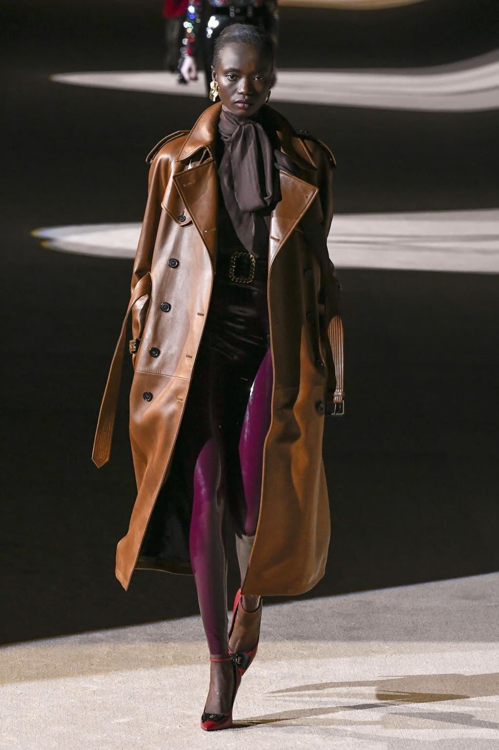 Fashion Week Paris Fall/Winter 2020 look 51 from the Saint Laurent collection womenswear