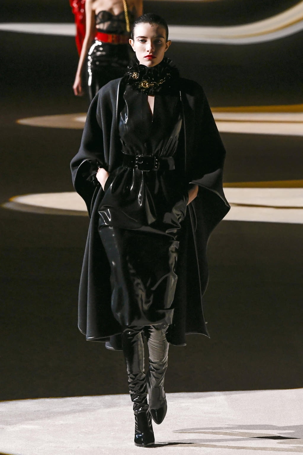 Fashion Week Paris Fall/Winter 2020 look 57 from the Saint Laurent collection womenswear