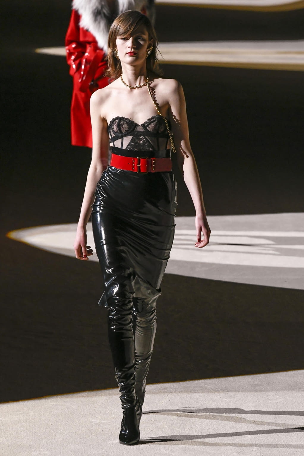Fashion Week Paris Fall/Winter 2020 look 58 from the Saint Laurent collection womenswear